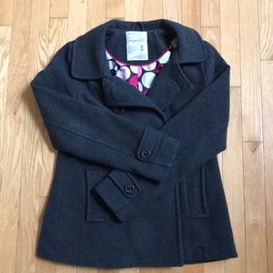 Aeropostale- dark grey winter pea coat